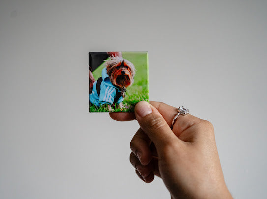 Square photo magnets